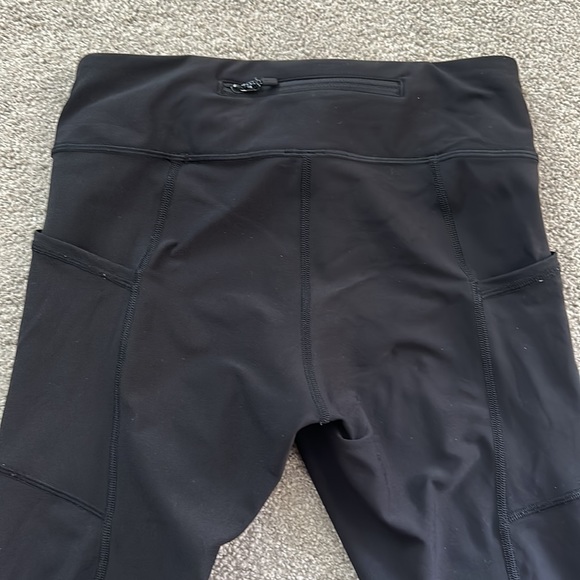 Lululemon Athletica Tight Stuff Black Reflective Dots Scalloped Hem Legg… - Picture 9 of 14